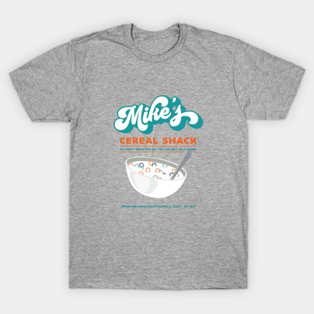 Mike's Cereal Shack T-Shirt by Cat Bone Design